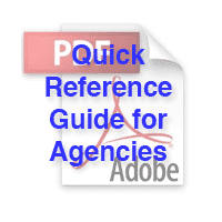 Download Quick Reference Guide for Agencies