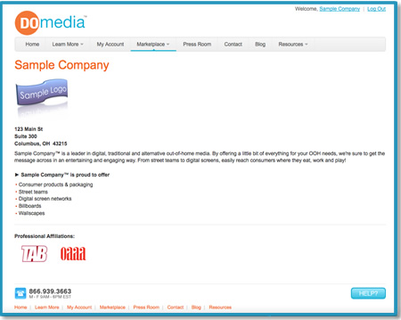 sample company profile
